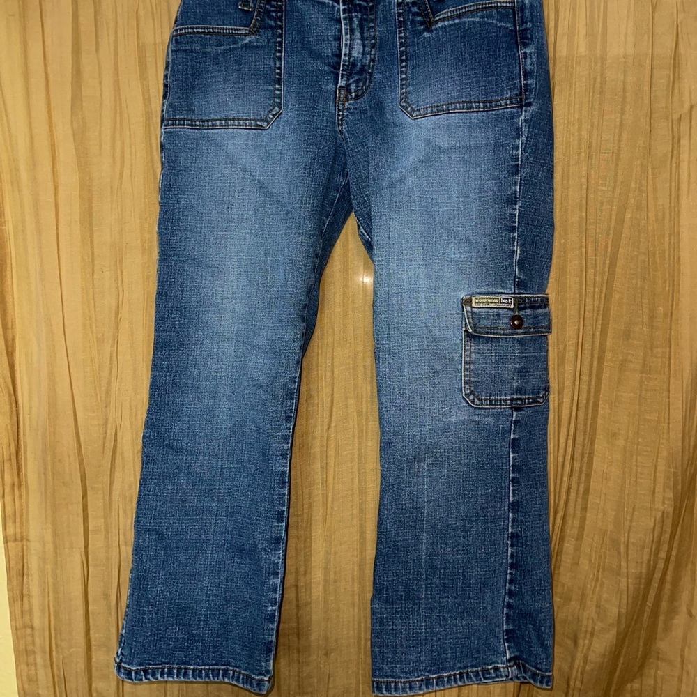 Vintage L.E.I. Cropped denim pants. Cargo ish